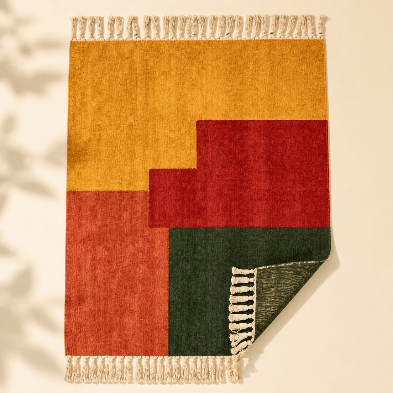 Layered Boho Throw Rug